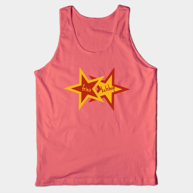 Fries and Ketchup Tank Top by radiogalaxy